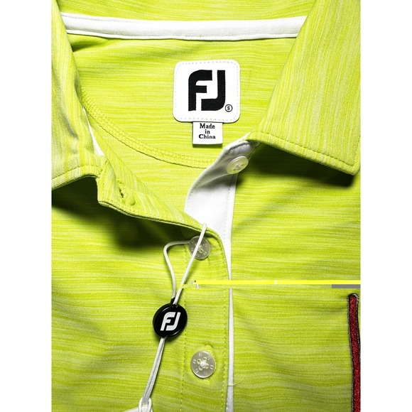 FootJoy Womens Golf Shirt Polo Sleeveless Funnel Neck Small Yellow NWT MSRP $80 - Picture 2 of 6